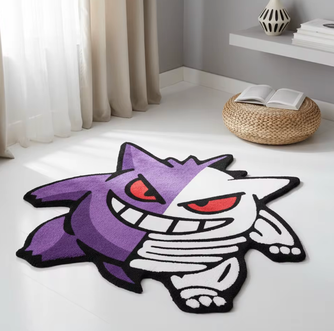 Pokémon Gengar Skeleton Rug